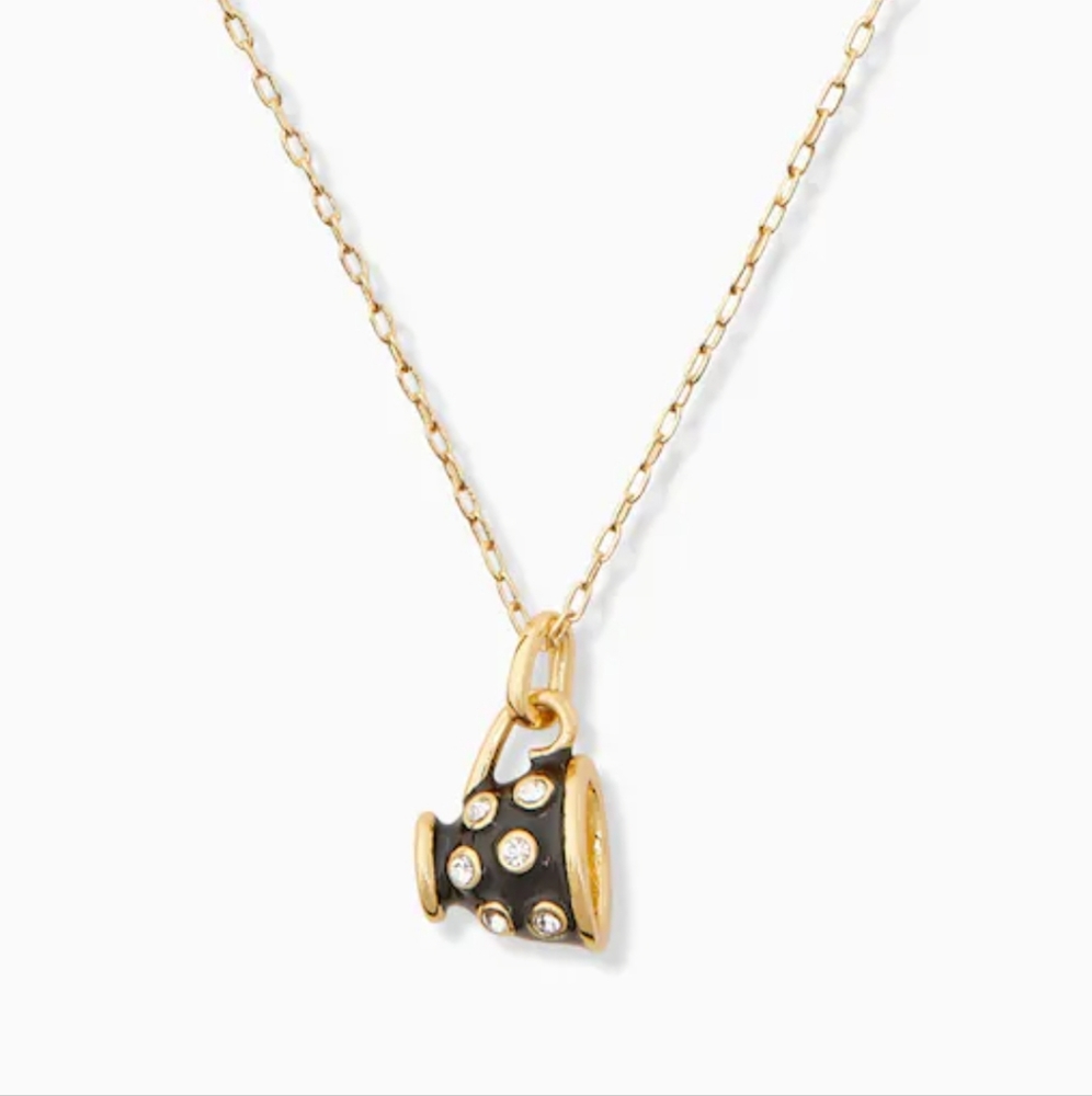 ☕️Kate spade teacup mini pendant necklace NOVELTY - Picture 2 of 4